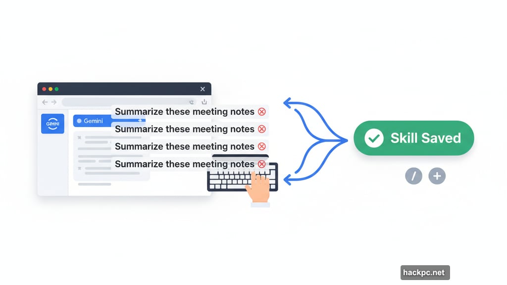 Chrome Skills saves favorite AI prompts for one-click reuse