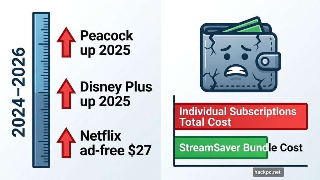 Streaming price increases since 2025 make bundling a smarter financial choice