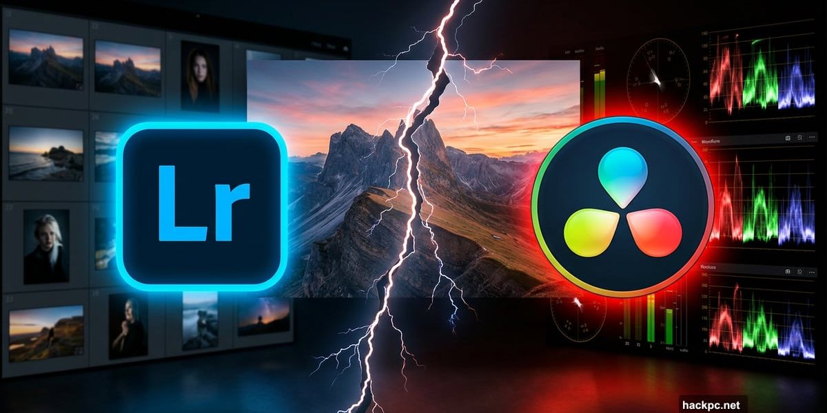 DaVinci Resolve 21 versus Adobe Lightroom head-to-head photo editing battle