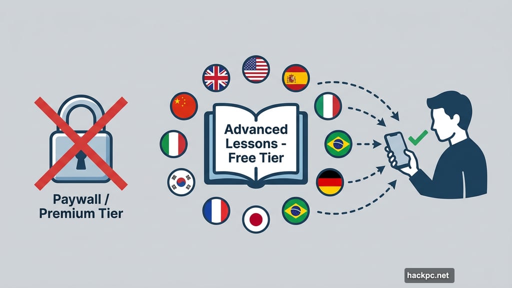 Free advanced content across nine languages now available without subscription