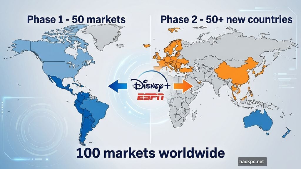 ESPN on Disney Plus expands to 100 markets worldwide across Europe Asia-Pacific