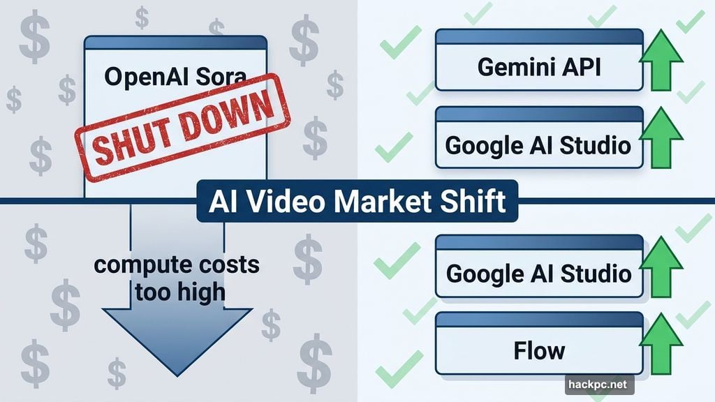 OpenAI Sora shuts down while Google expands AI video access
