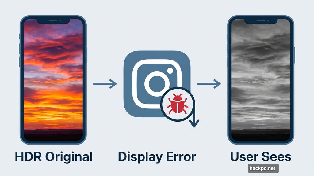 Instagram bug caused HDR photos to display incorrectly as black-and-white