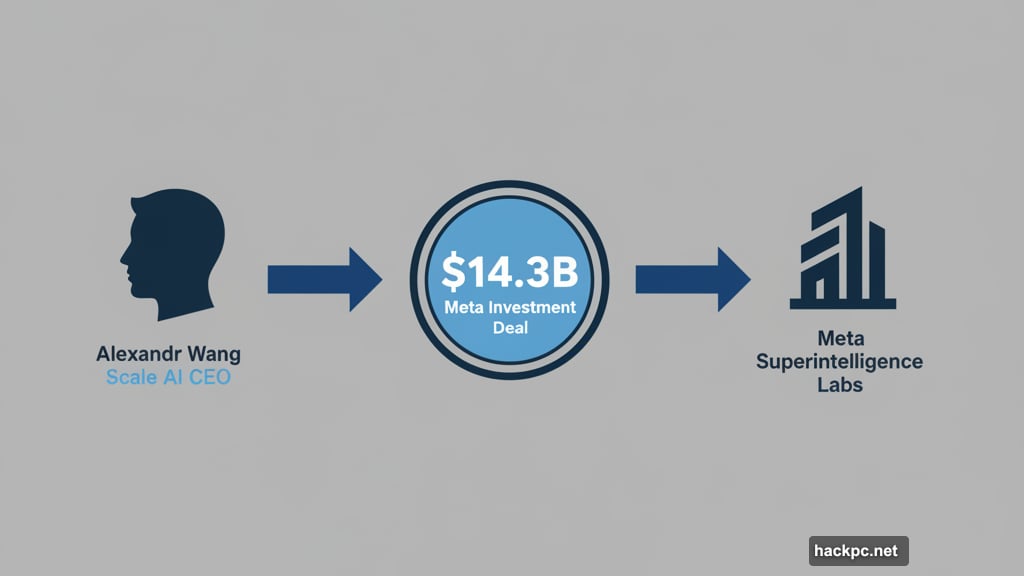 Meta made a $14.3 billion investment in Scale AI with Alexandr Wang