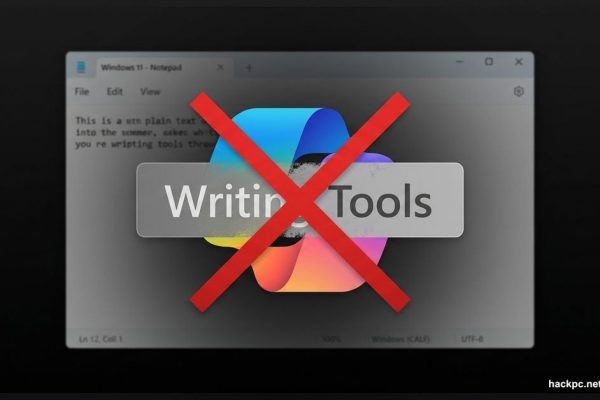 Microsoft Copilot logo fading away replaced by neutral Windows branding