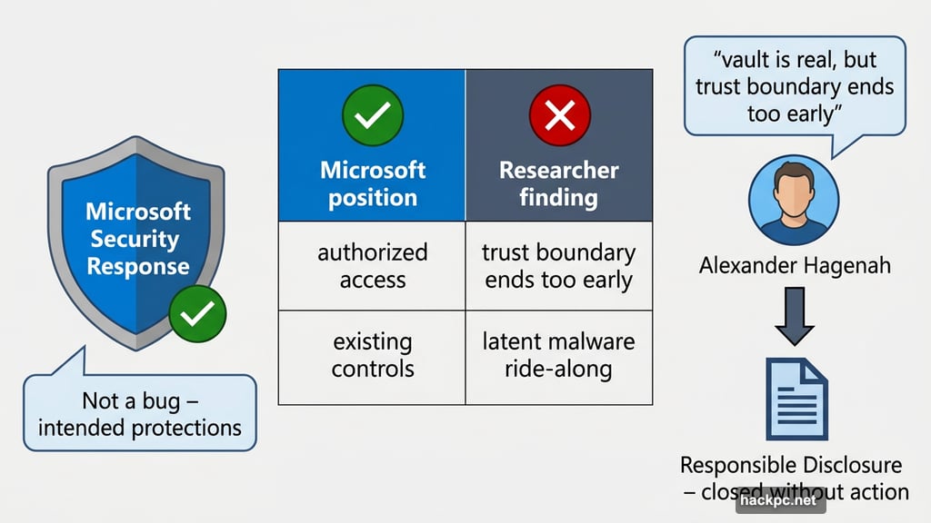 Microsoft closes Recall security report as researcher disputes trust boundary design