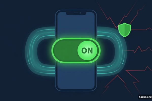 Mullvad VPN master switch on iPhone blocking iOS data leaks