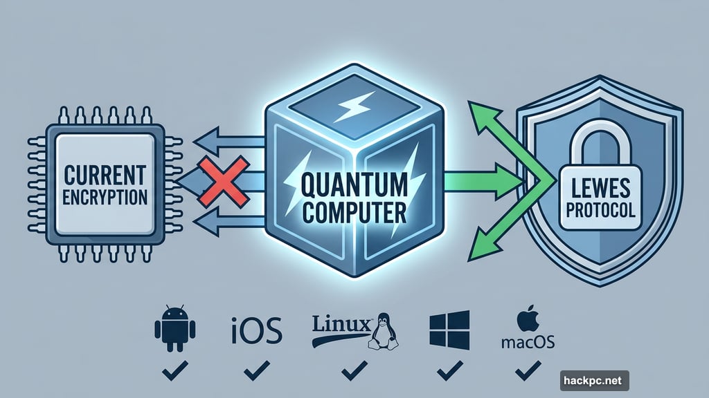 Lewes Protocol blocks quantum computing attacks across all platforms