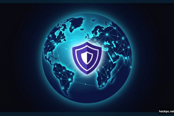Proton VPN shield over glowing globe covering 145 countries worldwide