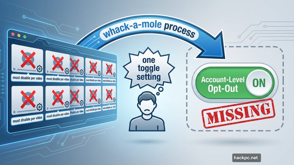 Creators forced to disable AI remix setting on every individual video