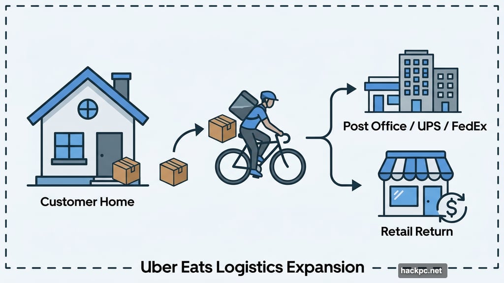 Courier pickup expanding from post office drop-off to retail store returns