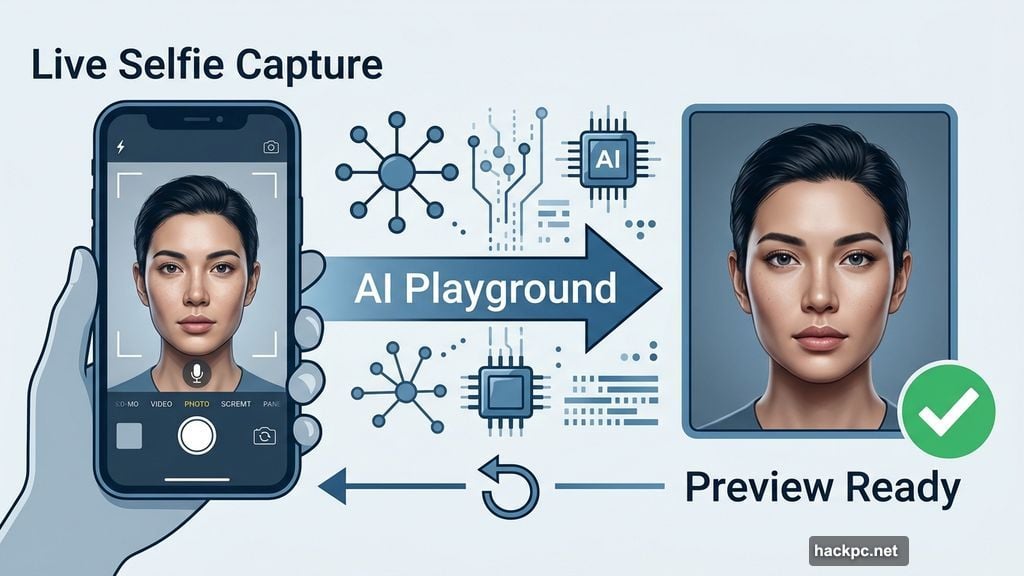 YouTube AI Playground creates photorealistic avatar from live selfie